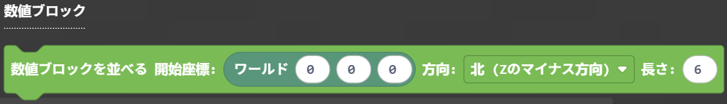 数値ブロック配置